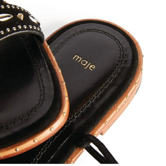 Maje Anthropologie suede sandals size 6 - Picture 5 of 10